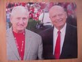 Picture: Erk Russell of the Georgia Bulldogs and Georgia Southern Eagles and Vince Dooley of the Georgia Bulldogs in their final photo together.