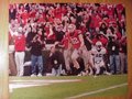 Picture: Michael Bennett Georgia Bulldogs touchdown 8 X 10 photo professionally double matted to 11 X 14.