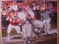 Picture: Buck Belue Georgia Bulldogs original 16 X 20 photo/print as he rolls out and is about to connect with Lindsay for a touchdown against Florida.