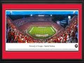 Picture: Georgia Bulldogs Sanford Stadium print entitled "Night Revenge" for the team's 45-21 win over Clemson on August 30, 2014 professionally double matted in team colors and framed to 18 X 44. The print itself measures 13.5 X 40 inches. It is on Grade A, pH neutral, heavy art stock. High quality panoramic picture frames covered with tempered glass. Print mounted and backed with foam core to prevent future warping from atmospheric and seasonal changes.