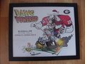 Picture: Georgia Bulldogs "Dawg Powered" 16 X 20 print framed to 18 X 22 highlights a Georgia win over Georgia Tech. We only have one!