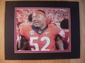 Picture: Amarlo Herrera Georgia Bulldogs original 8 X 10 photo against Clemson professionally double matted in team colors to 11 X 14. We are the copyright holders of this image and the quality and clarity is fantastic.