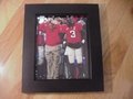 Picture: Mark Richt and D.J. Shockley of the Georgia Bulldogs 8 X 10 photo professionally framed in very nice black wood to 11 X 14.