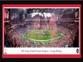 Picture: This is the officially licensed Georgia Bulldogs 2021 CFP National Championship Game 13.5 X 40 Blakeway panorama of Georgia's 33-18 win over Alabama at Lucas Oil Stadium in Indianapolis double matted in Bulldogs colors and custom framed to 18 X 44. This panoramic photo, taken on January 10, 2022, at Lucas Oil Stadium, captures the on-field celebration after the Georgia Bulldogs earned their first national championship in 41 years..