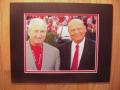 Picture: Erk Russell and Vince Dooley together for the last time at Sanford Stadium to celebrate Georgia's 25th Anniversary of the National Title in November, 2005 original 8 X 10 photo professionally double matted to 11 X 14 to fit a standard frame.